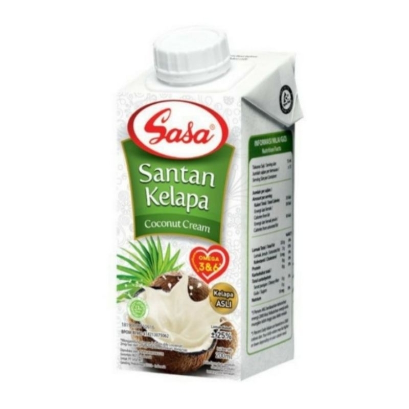 

Sasa Santan Kelapa Cair 200 ml / Santan Sasa 200 ml