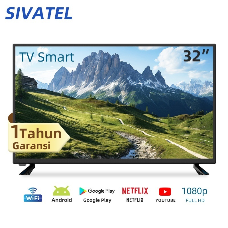 Sivatel Smart TV 32 inch Digital TV Android 43 inch LED TV 4K UHD Android TV 32/43 WIFI Televisi HDM