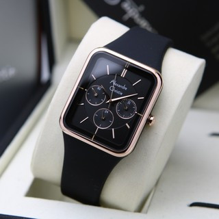 ORIGINAL JAM TANGAN ALEXANDRE CHRISTIE WANITA RUBBER GARANSI RESMI PERSEGI AC 2744 2847 2941 2944 29
