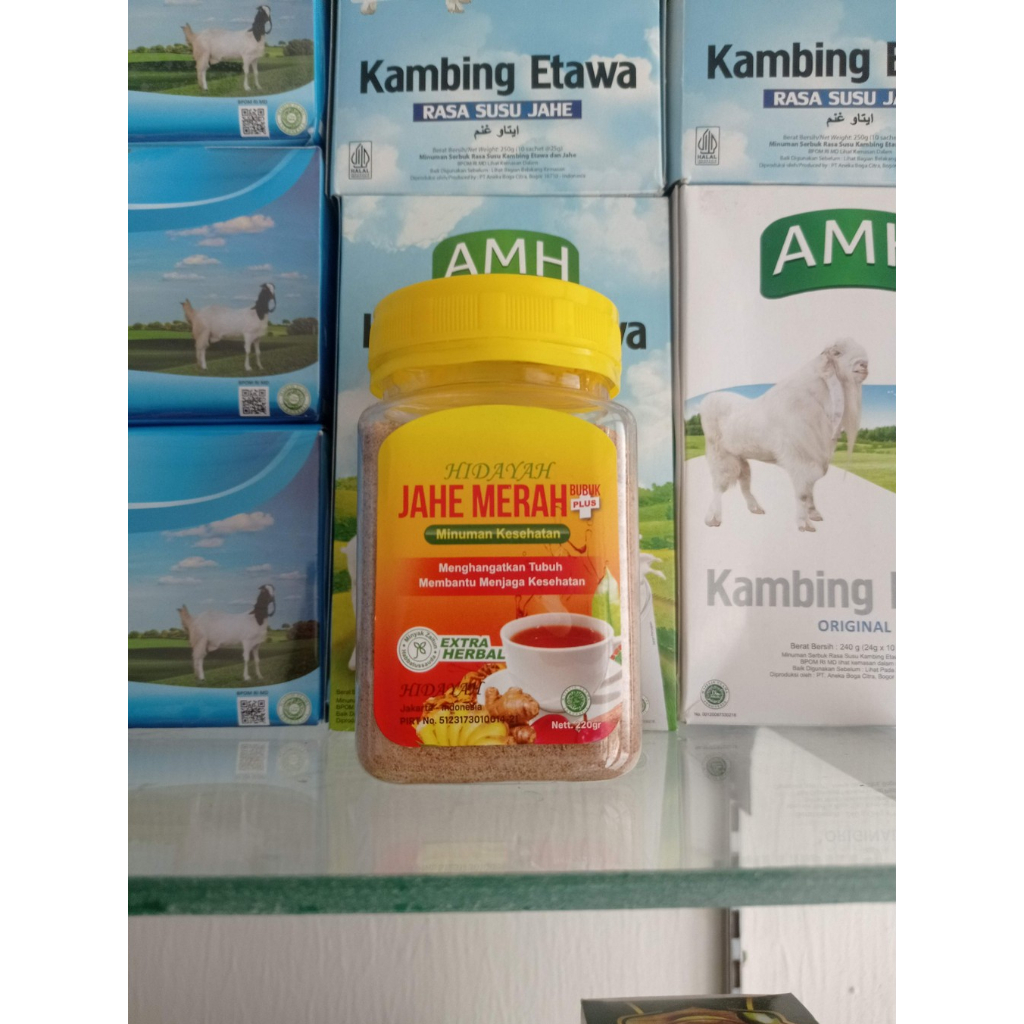 

Jahe merah original hidayah extra herbal toples 220 gr