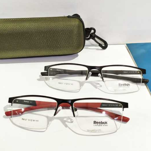 Frame kacamata bingkai kacamata super half frame sporty free case kacamata