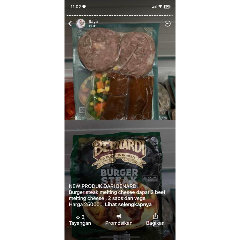 

NEW PRODUK benardi burger melting cheese