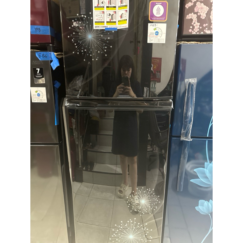 Kulkas Sharp 2 Pintu Sj 317 MG Dandelion Series 256 Liter (Medan)