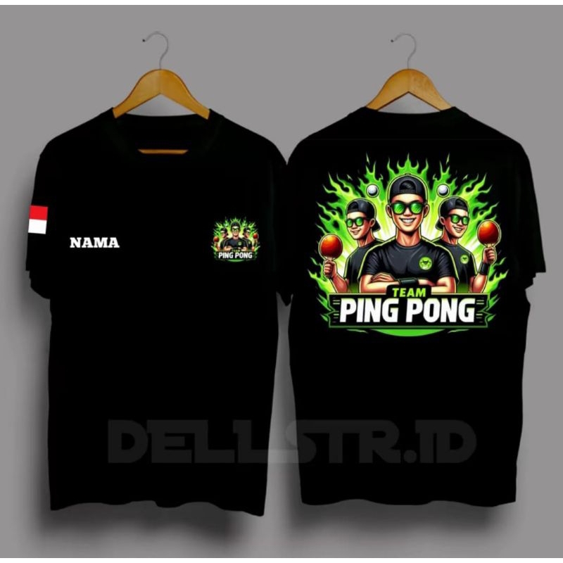KAOS TEAM PING PONG FREE NAMA