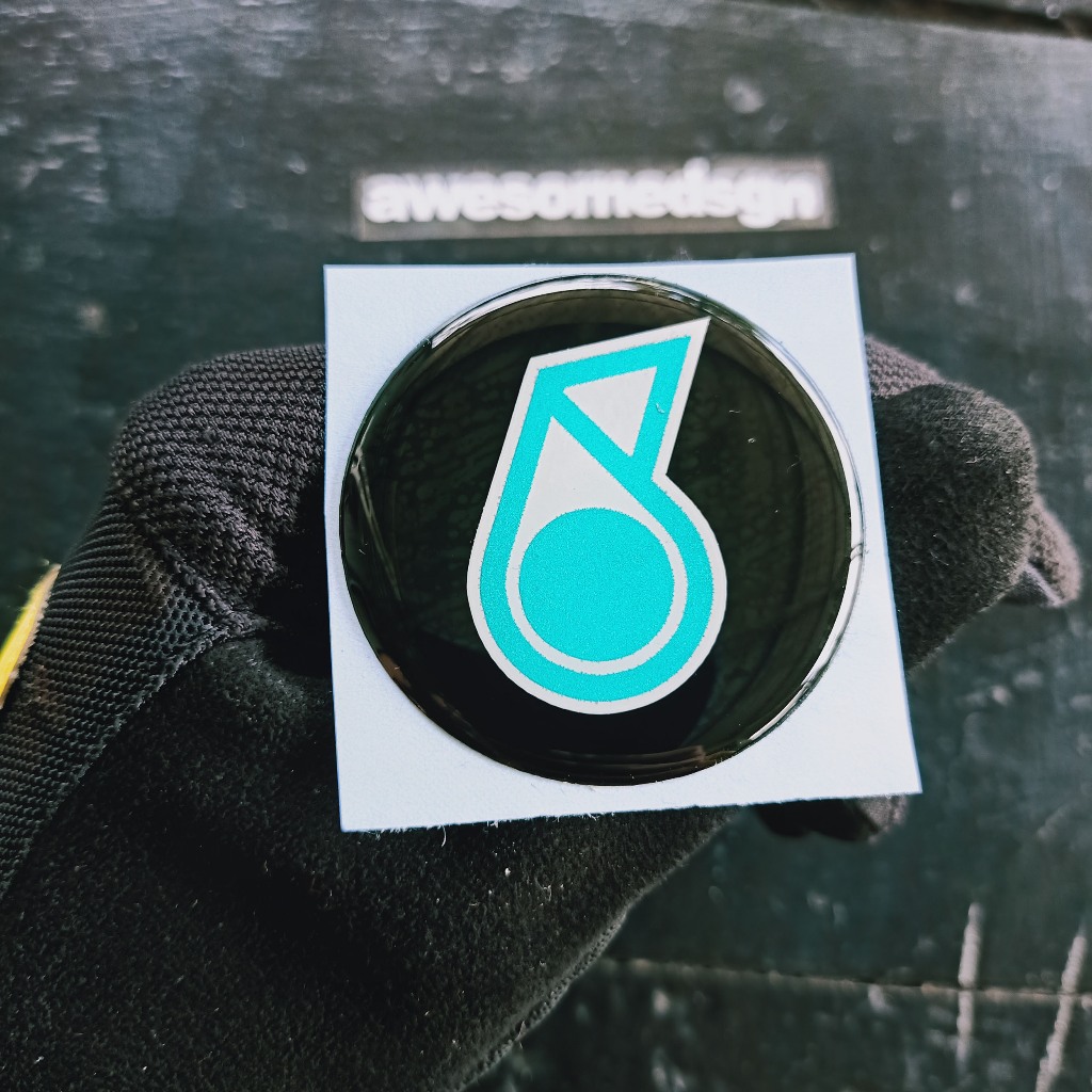 stiker timbul petronas emblem aerox / nmax dll