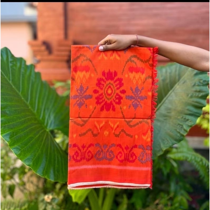 DISCOUNT 50% MURAH POLL / KAIN TENUN ENDEK DOBLE IKAT BALI MASTULI / ENDEK CSM BALI / KAIN TENUN IKA