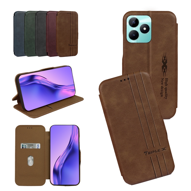 Triple x 05 - Leather case premium casing hape Realme 50