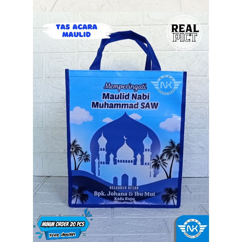 

Tas Souvernir / Goodie bag Maulid Nabi / Bisa Tambah Foto / Harga tertera per 10 pcs