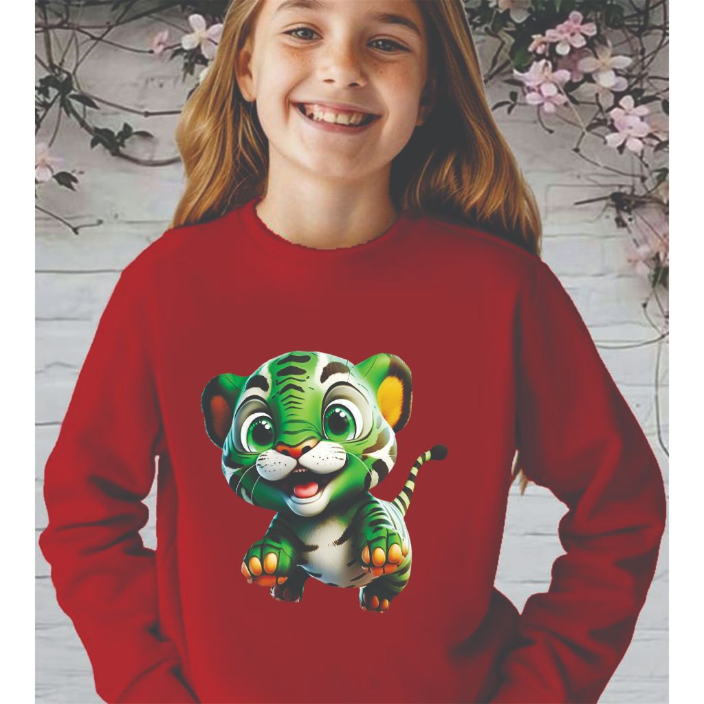 HODIE JAKET SWEATER ANAK ANAK UNISEX/BAHAN BABYTERRY GAMBAR ANAK MACAN
