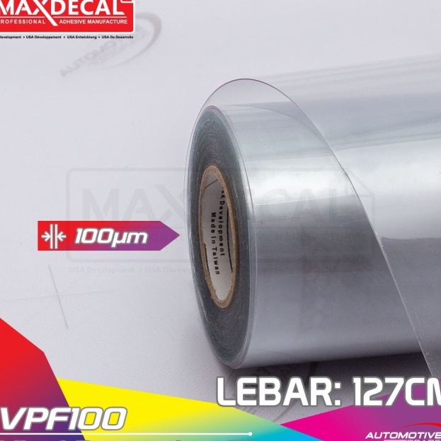 PRODUK UNGGULAN Sticker Gloss MAXDECAL VPF1 VPF 1 Mikron Vinyl Protection Film not PPF Laminasi Glos