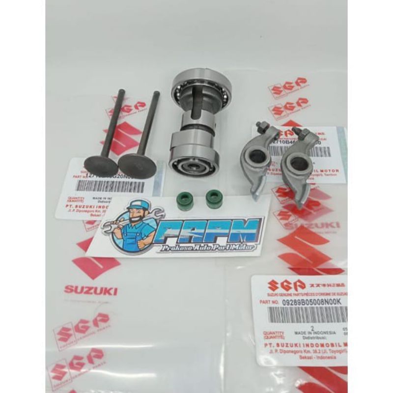 Noken As + Pelatuk Klep + Klep Set + Seal Klep Spin suzuki spin 125 Skydrave Hayate