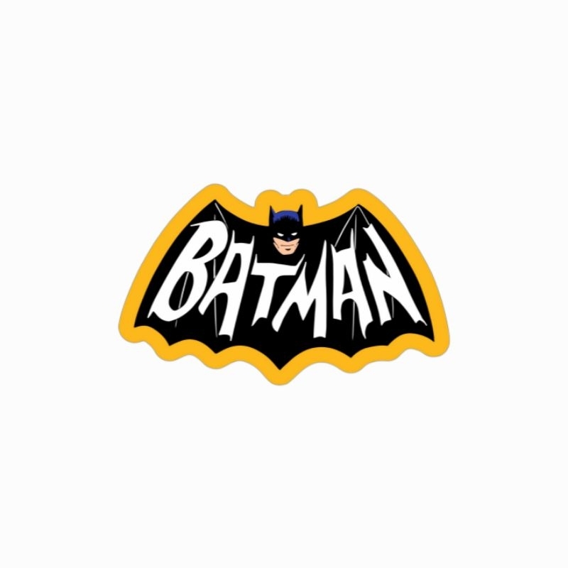 

sticker Batman DC comics retro vintage logo kartun komik film stiker