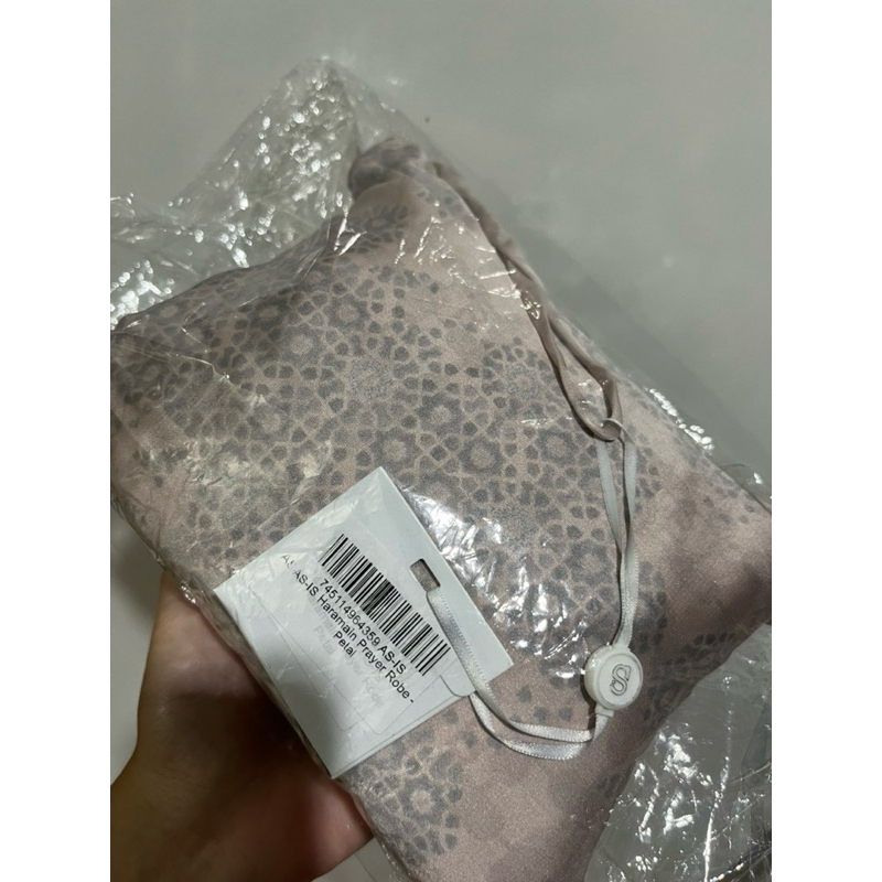 AS IS New Mukena Buttonscarves Haramain Prayer Robe - Petal