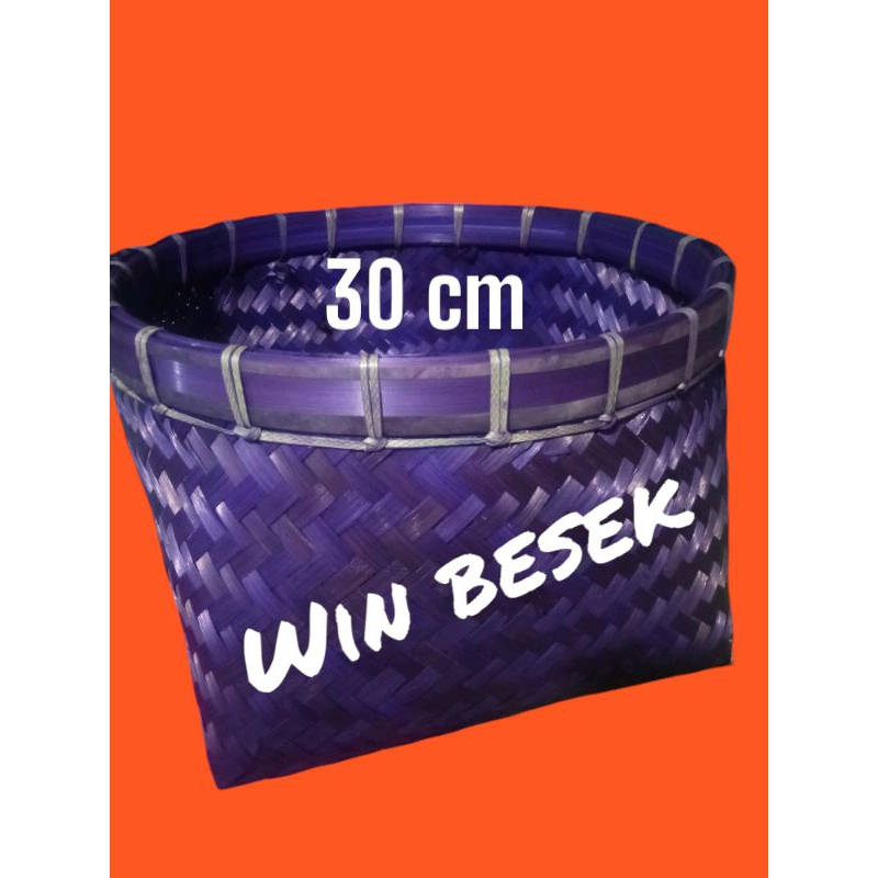 TUMBU JUMBO WARNA UNGU/tompo/piti/besek bulat/besek/bakul nasi 30cm, 33cm