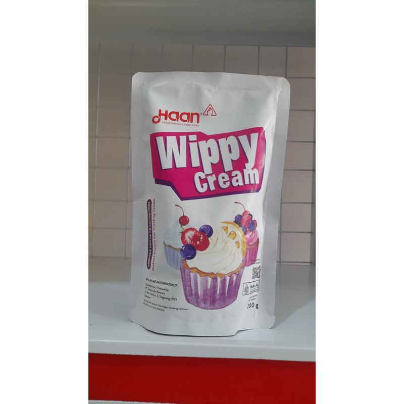 

Wippy Cream Haan 200g dan 400g topping bubuk instant