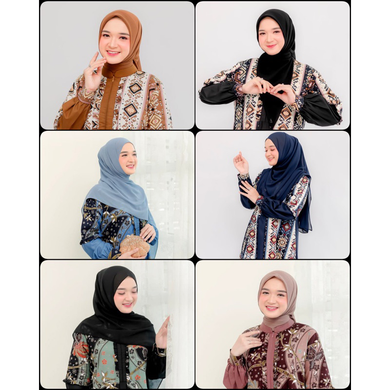 ATTIN - ANJANI DRESS - GAMIS BATIK TERBARU ORIGINAL BRAND - PERDANA LAUNCHING DRESS KONDANGAN - GAMI