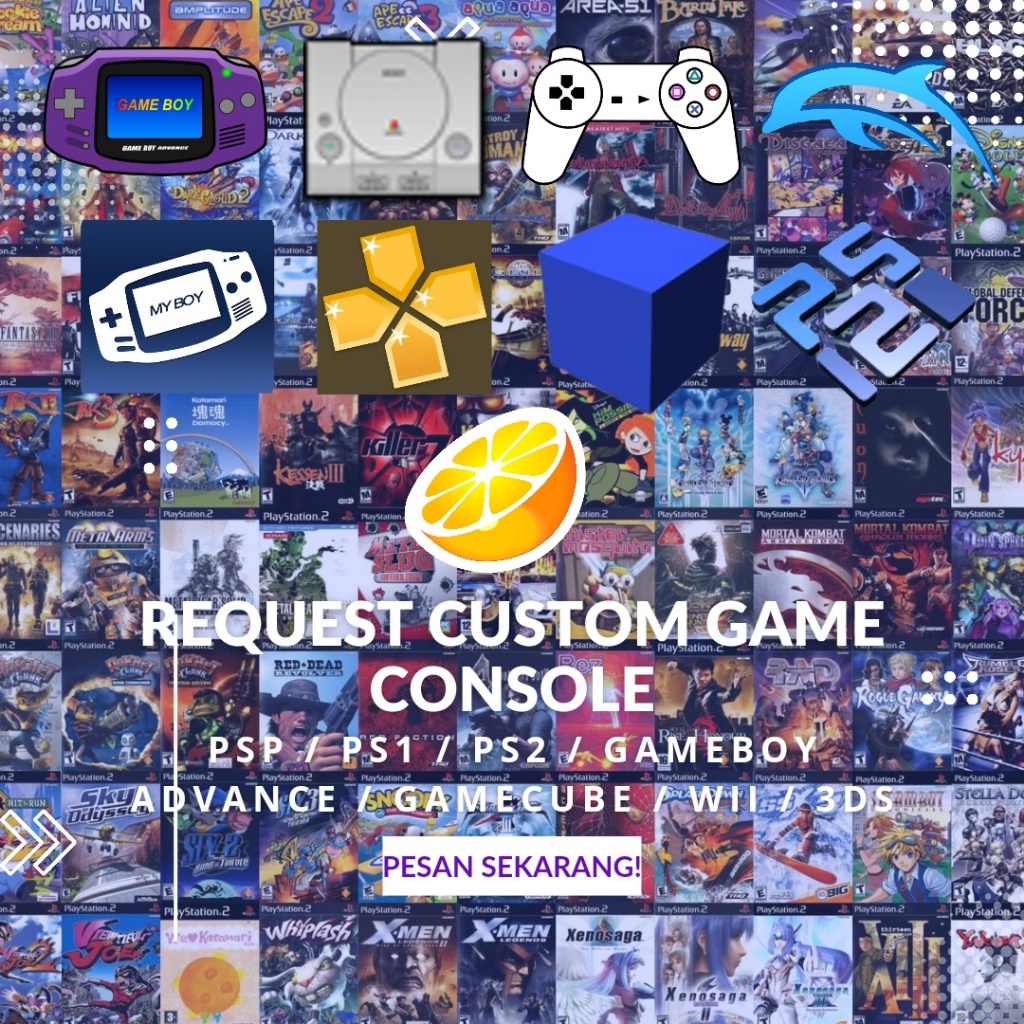Game Emulator PSP PS1 PS2 GameBoy Advance GameCube Wii 3DS Switch Request Custom ISO CSO BIN CUE GBA