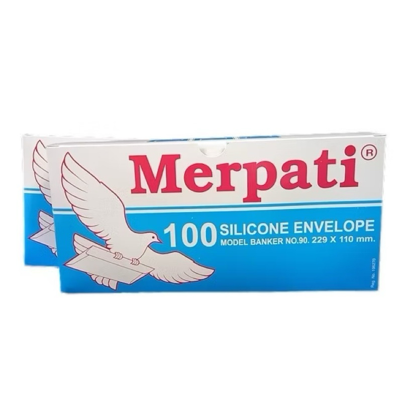 

Amplop putih Merpati Silicone Besar No. 90 No 90 110mm x 229mm