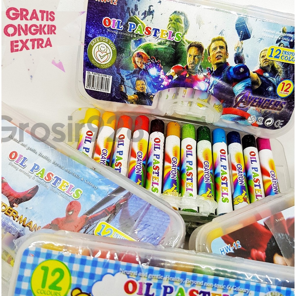 

Crayon MINI 12 warna / Oil Pastel / Krayon Kecil