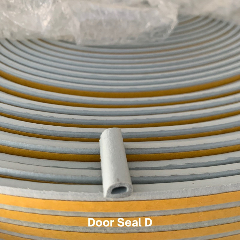 Mohair Karet Moher Door Seal List Peredam Suara / Penutup Celah Pintu Karet D