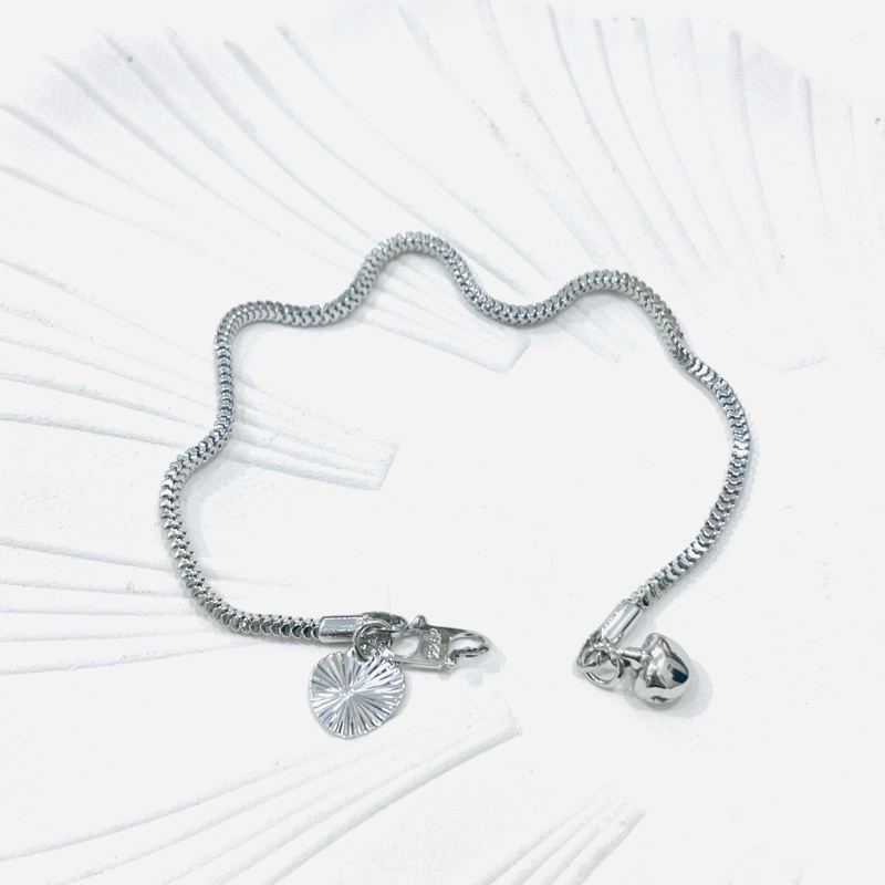 Gelang Tangan Silver Milano Polos Perhiasan Wanita Xuping Lapis Emas
