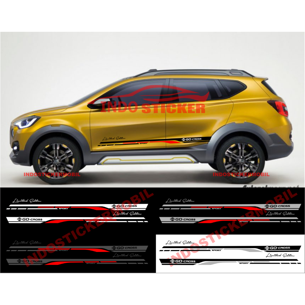 sticker mobil datsun go-cross cutting stiker list mobil datsun go-cross