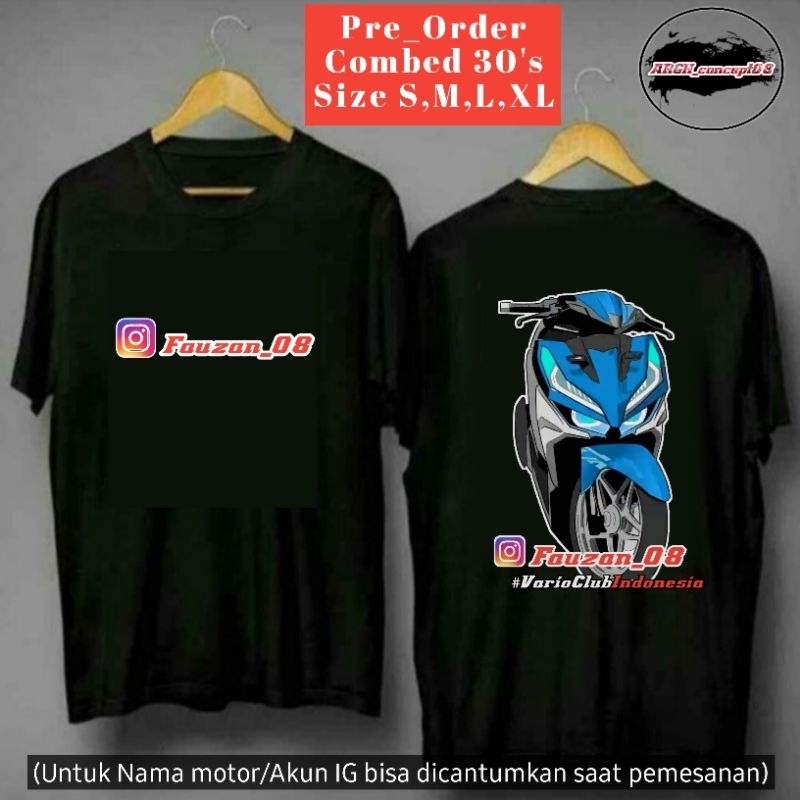 Kaos vario baju vario baju motorkaos vario 150 kaos vario 125 baju herex Honda Vario 150 Make It Per