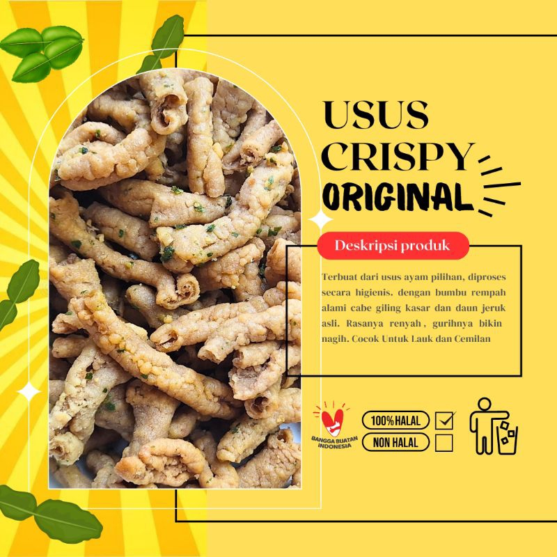 

usus ayam kerispy super kualitas usus kerispy 1kg 500 grm