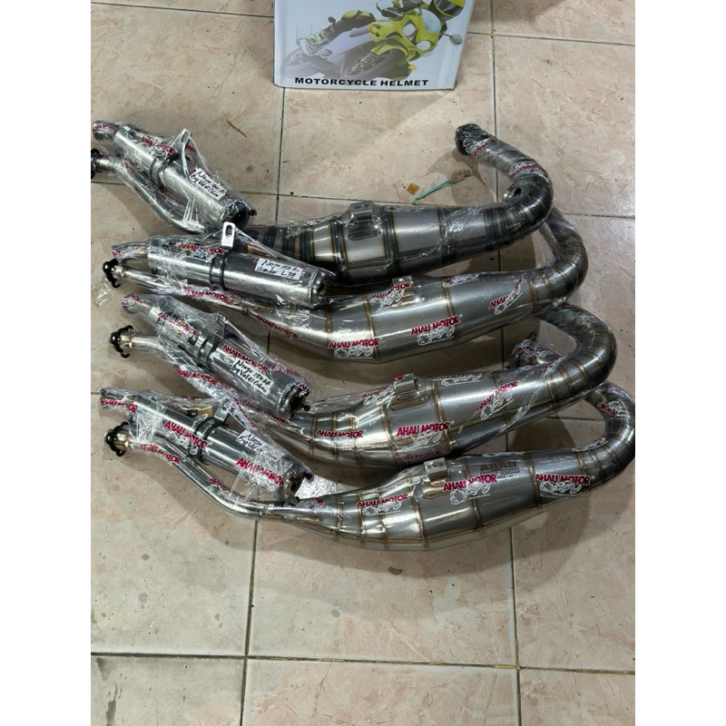 KNALPOT AHAU1 AHAU ONE NINJA R & RR STAINLESS DAN GALVANIS ORIGINAL