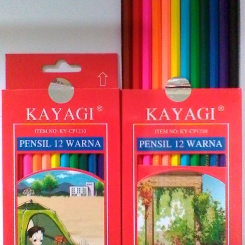 

[1 Set] Pensil Warna Kayagi 12,24 Warna Pendek Panjang / Color Pencil Kayagi 12,24 Warna