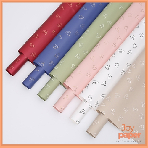 

20 Lembar kertas Korean Cellophane Dove Solid Love Wrapping Buket Bunga kb6130