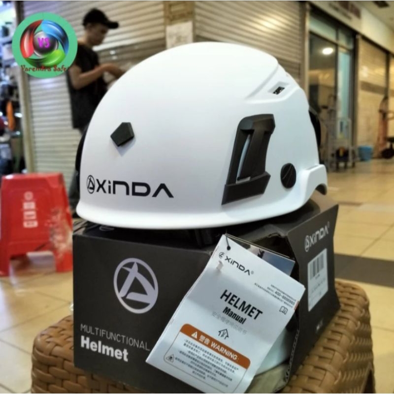 Helm Safety Xinda / Helm Climbing Rescue Xinda - Putih