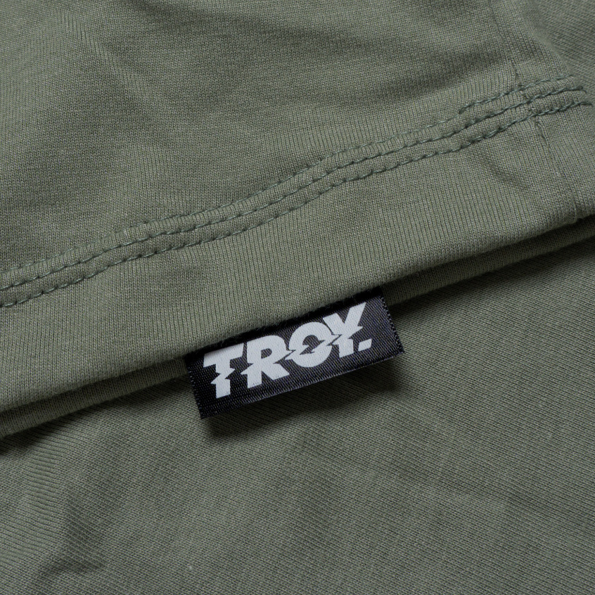 Troy Company T-shirt Pocket Boxy Oversize Sage Green - Kaos Hijau Sage BK 2706