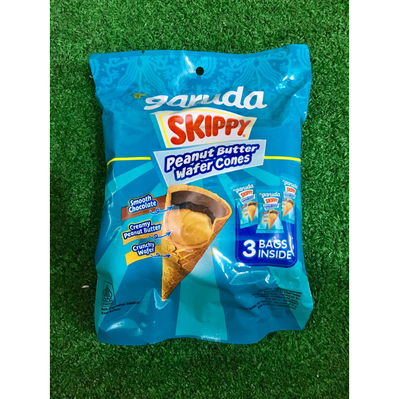 

Garuda Skippy Peanut Butter Wafer Cones 45gr Isi 3Pcs