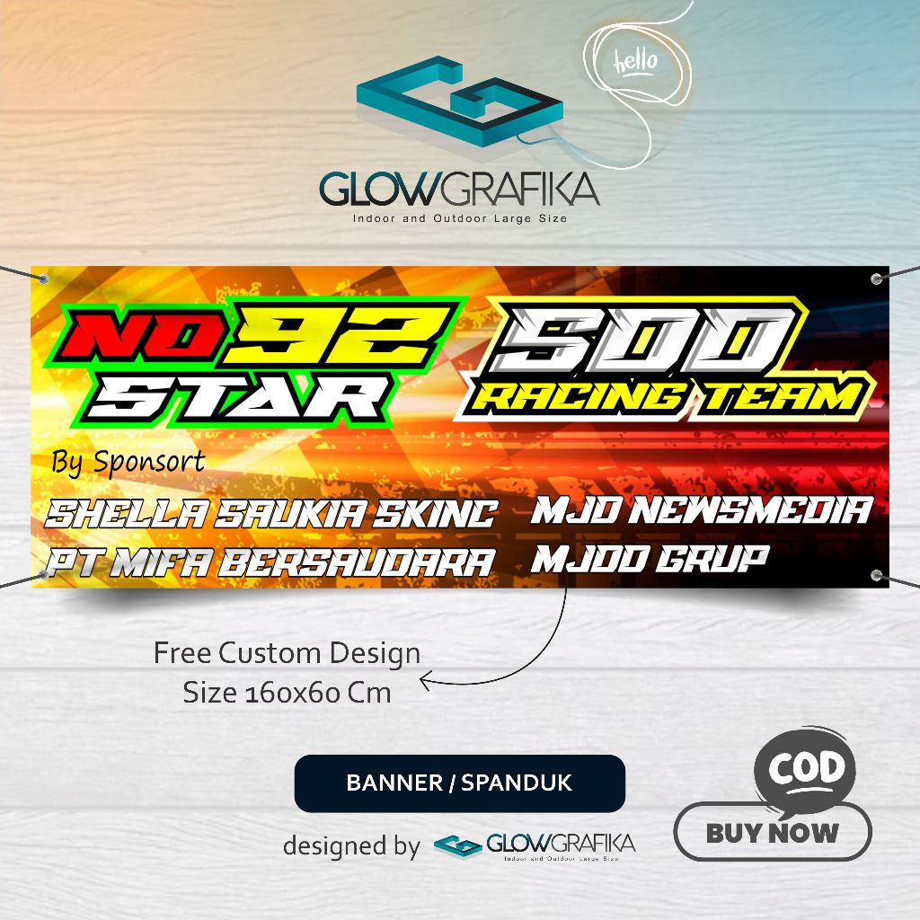 Cetak Spanduk Banner Bengkel Motor
