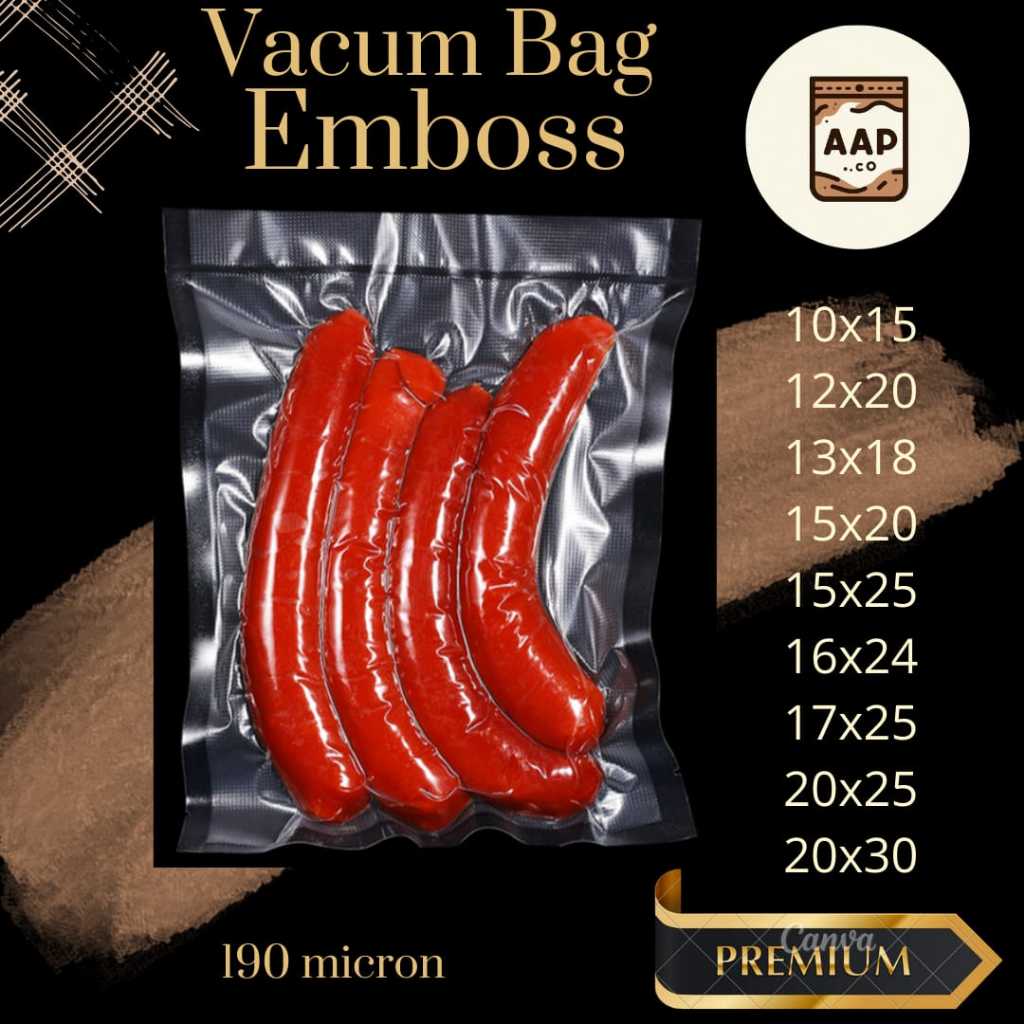 Plastik Vacum Sealer Emboss/Plastik Vakum Ziplock/PLASTIK VAKUM MAKANAN FROZEN/PLASTIK