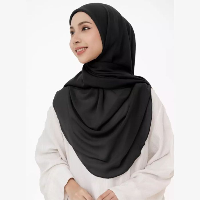 ALNY HIJAB - Jilbab Segiempat Curve / Hijab Bella Curve Malay Pollycatoon Premium / Segiempat Curve
