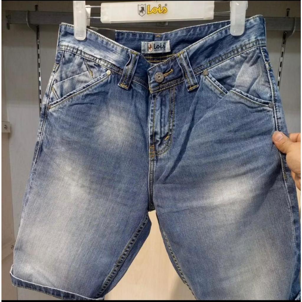 CELANA PENDEK PRIA JEANS LOIS / Celana Jeans Pendek Pria Original 100% Lois Model Terbaru