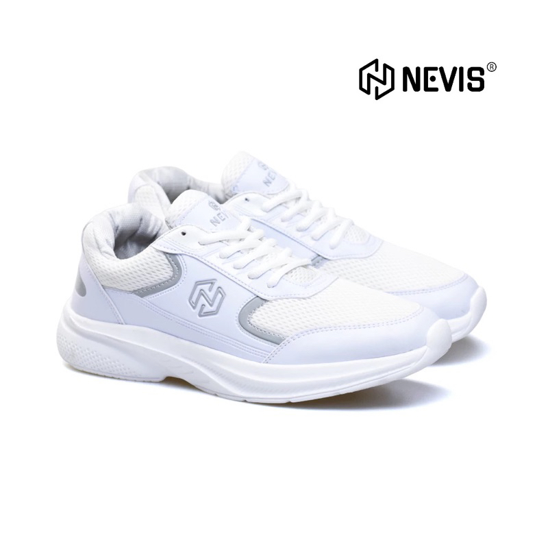 Sepatu Nevis AUSTIN Sepatu Sneakers Sport Casual Pria Wanita Original Shoes Black Kasual