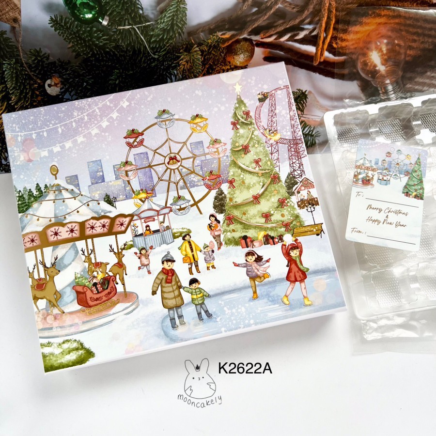 

(10set) Kotak Natal Mika Sekat K2622| K26|Box Nastar| Lapis|CEK VARIAN