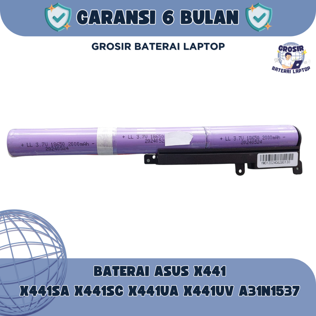 Baterai Batrai Laptop ASSUS X441 A31N1537