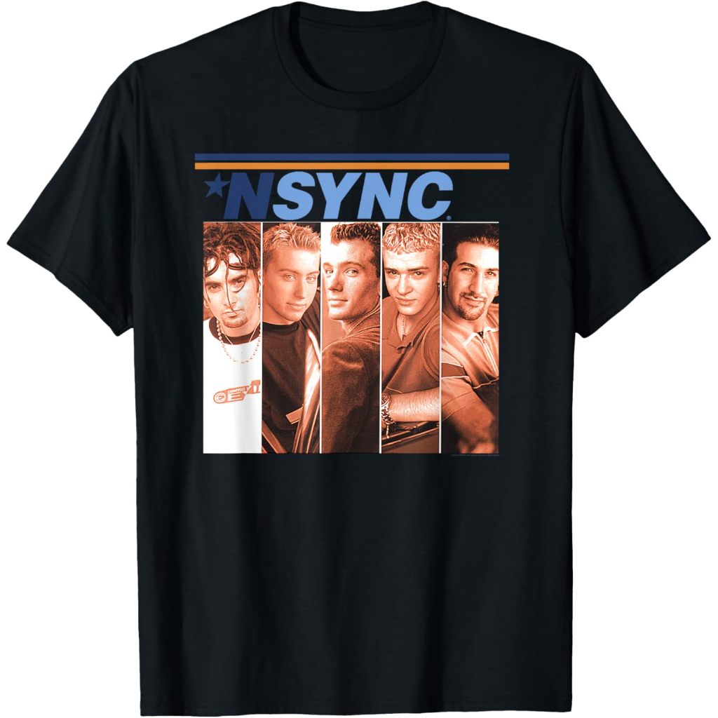 Kaos Dewasa NSYNC Official 'NSYNC Debut Album Cover T-Shirt Fashion Baju Atasan Anak Laki Laki Perem