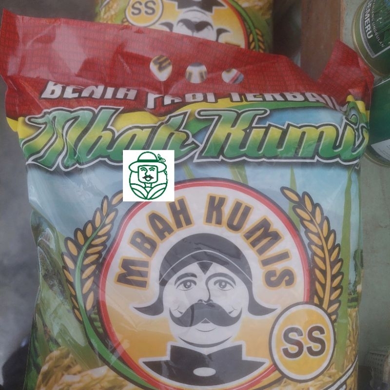 Benih Bibit Padi Ciherang Inpari32 IR64 Pilihan Terbaik Mbah Kumis SS (5 Kg)