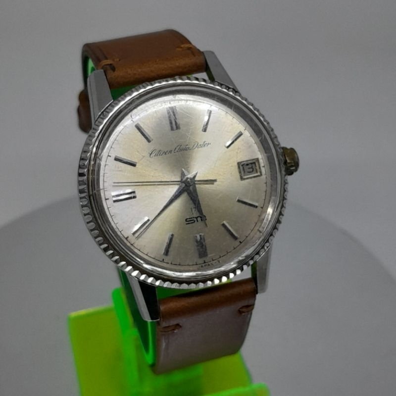 Jam tangan pria vintage Citizen Auto Dater parawater star date 60210954