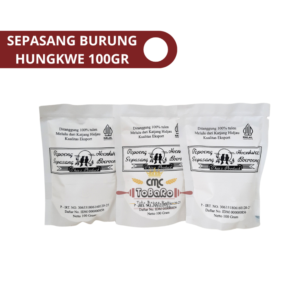 

[ECER] Tepung Hunkwe Sepasang Burung 100 Gram