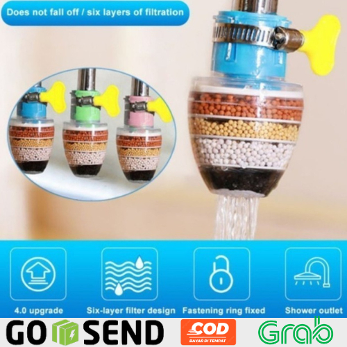 Magic Water Filter Saringan Air Kotor Bakteri Kuman Alat Penjernih Air Kamar Mandi Kran Wastafel 4 B