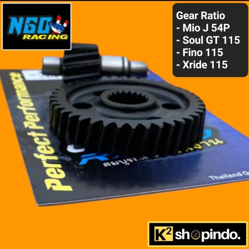 Gear Ratio Gigi Rasio Mio J Mio GT Fino 115 Soul GT 115 Xride 115 NGO Racing