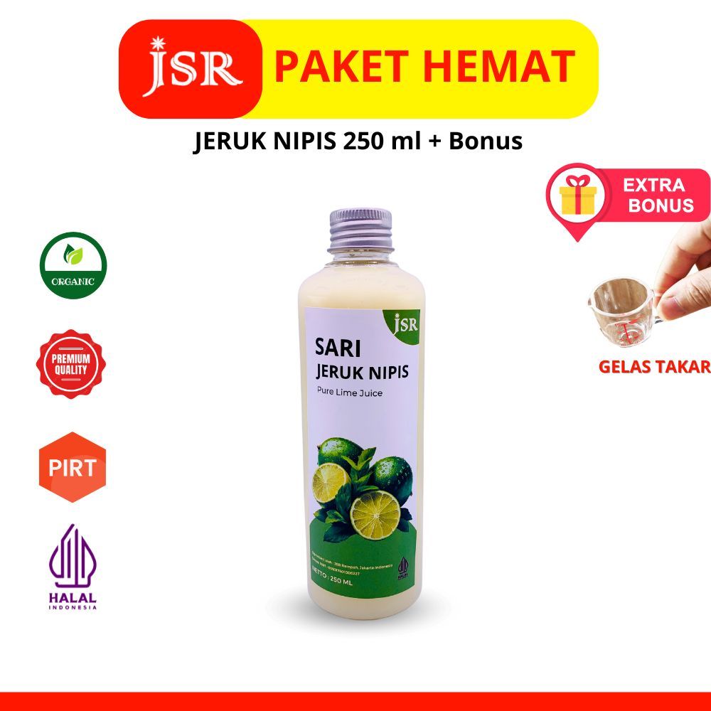 

Pure Lime Juice SARI JERUK NIPIS Asli JSR REMPAH 250 ml