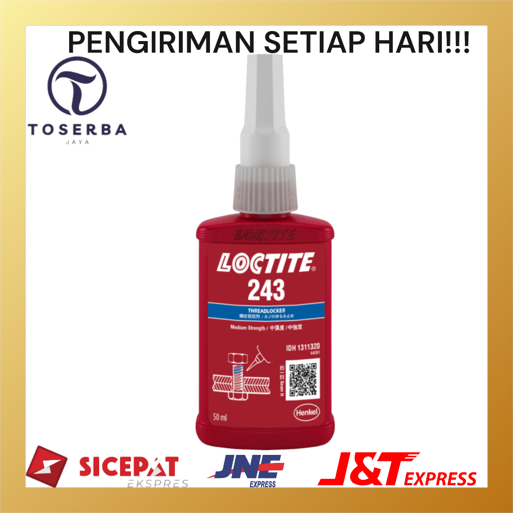 

LOCTITE 243 50ML ORIGINAL - LEM BAUT LOCTITE 243 50 ML