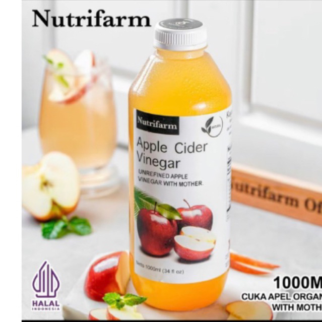 

Nutrifarm Cuka Apel with Mother 1000mL